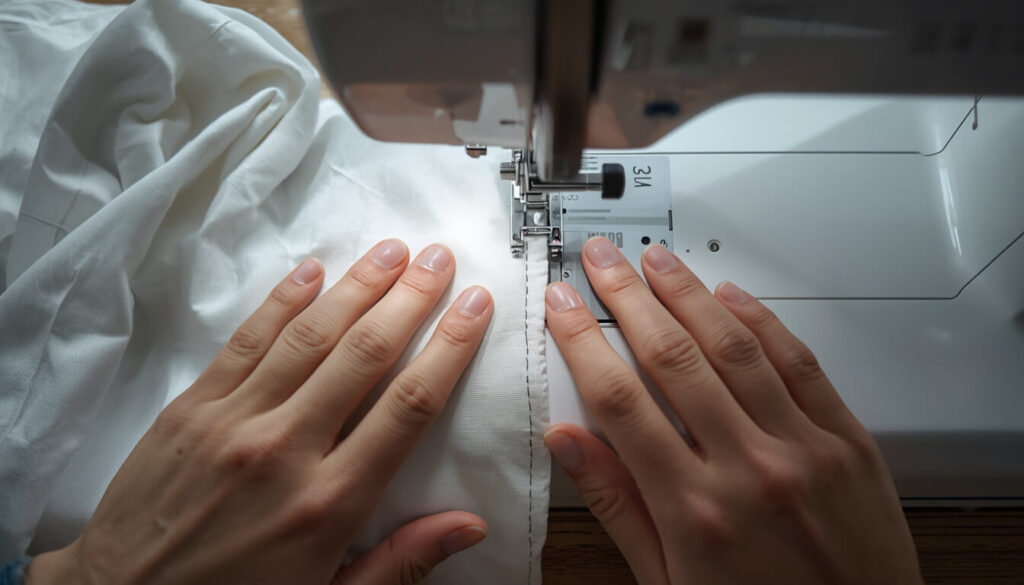 sewing-machine-first-straight-line.jpg How to Use a Sewing Machine