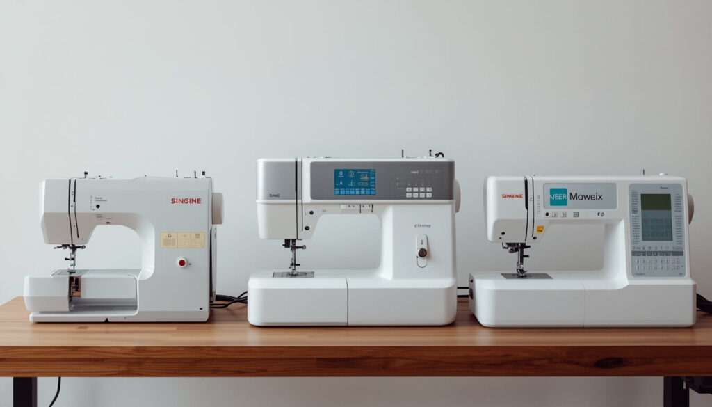 types of sewing machines mechanical electronic computerized