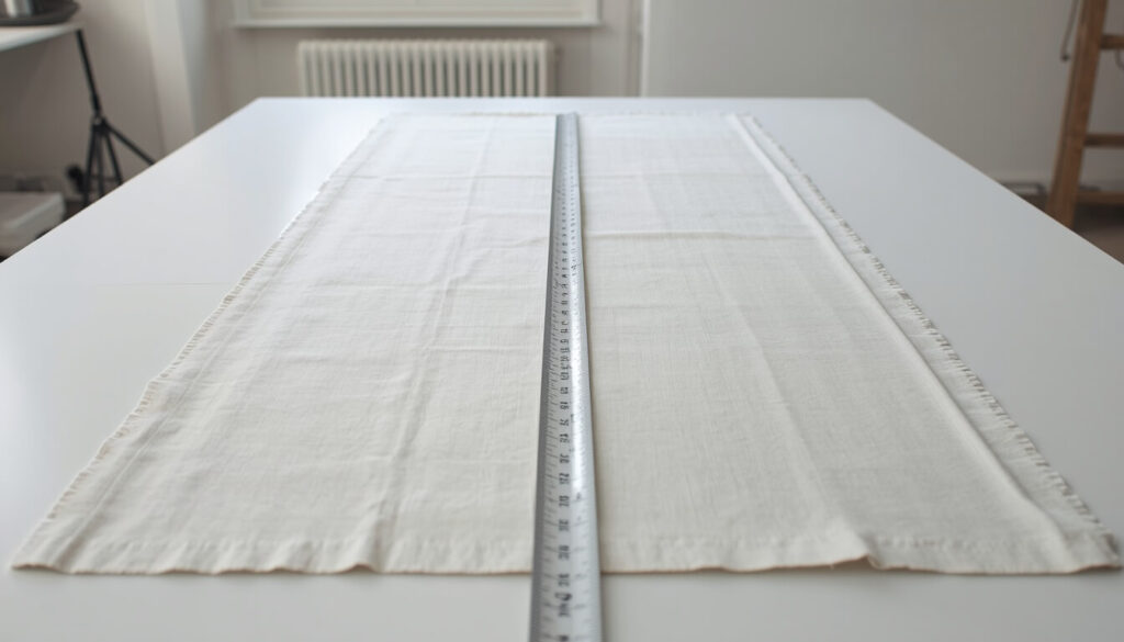 Measuring nominal and usable fabric width between the selvedges Measuring nominal and usable fabric width between the selvedges