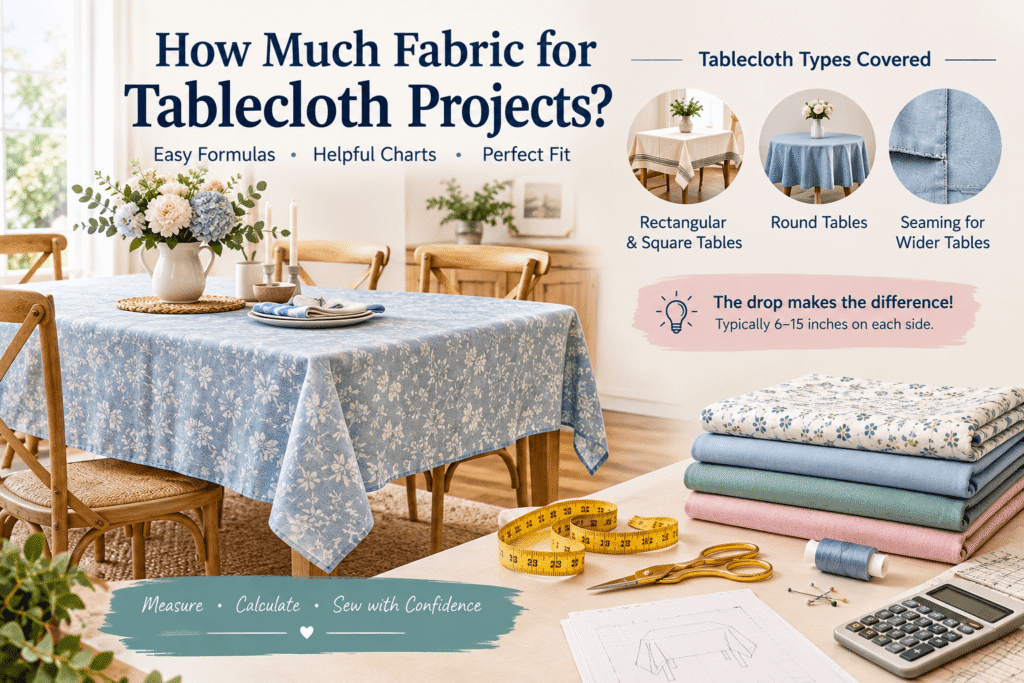 How Much Fabric for Tablecloth?